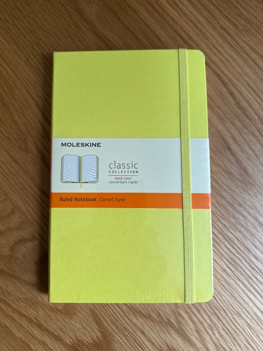Moleskine Ruled Notebook  5 x 8.25 in. Yellow